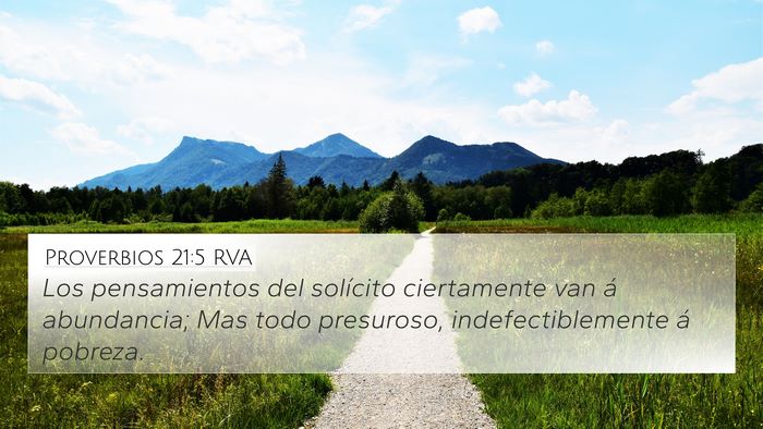 Proverbios 21:5 RVA Bible Verse Image