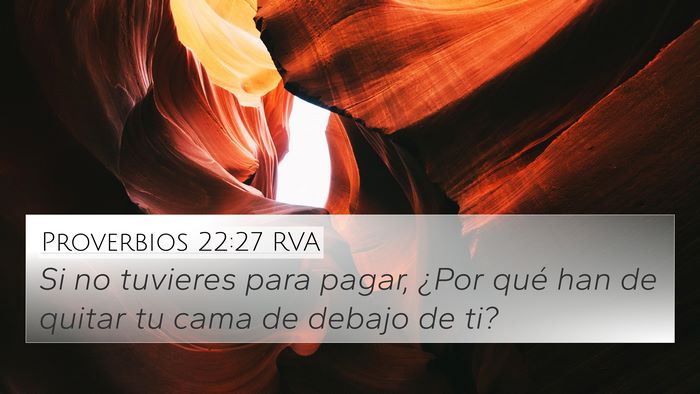 Proverbios 22:27 RVA Bible Verse Image