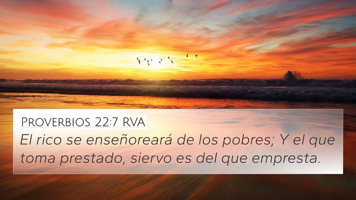 Proverbios 22:7 RVA Bible Verse Image