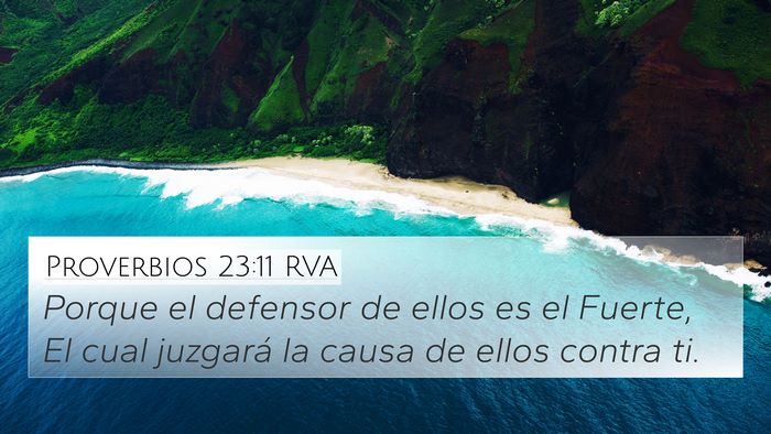 Proverbios 23:11 RVA Bible Verse Image