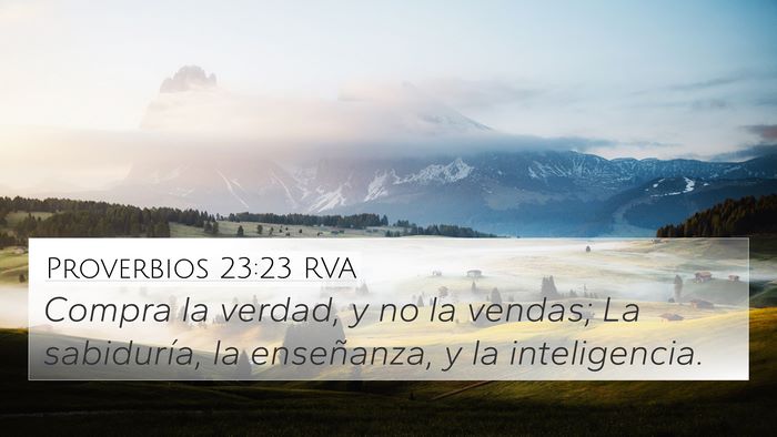 Proverbios 23:23 RVA Bible Verse Image