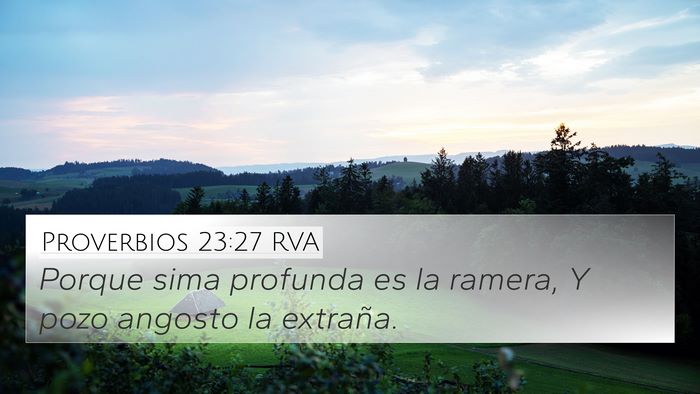 Proverbios 23:27 RVA Bible Verse Image