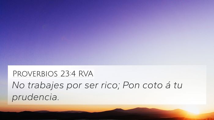 Proverbios 23:4 RVA Bible Verse Image