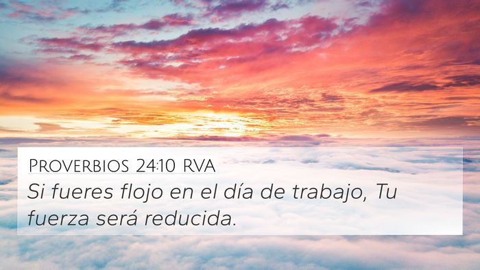 Proverbios 24:10 RVA Bible Verse Image