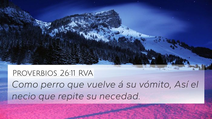 Proverbios 26:11 RVA Bible Verse Image
