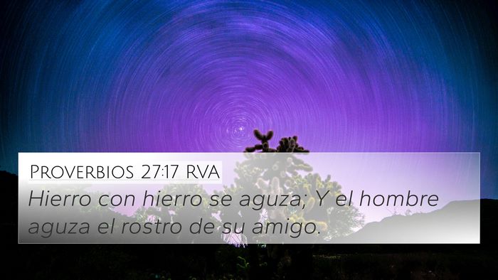 Proverbios 27:17 RVA Bible Verse Image