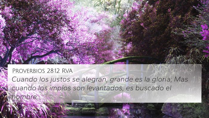Proverbios 28:12 RVA Bible Verse Image