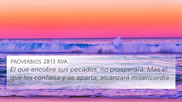 Proverbios 28:13 RVA Bible Verse Image