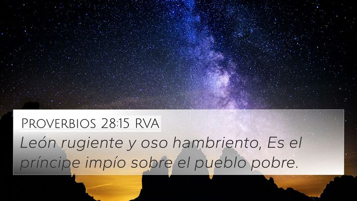 Proverbios 28:15 RVA Bible Verse Image
