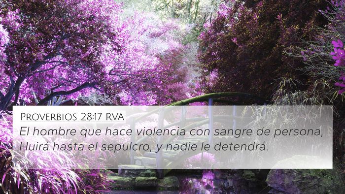 Proverbios 28:17 RVA Bible Verse Image