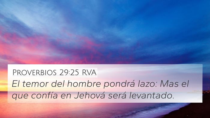 Proverbios 29:25 RVA Bible Verse Image