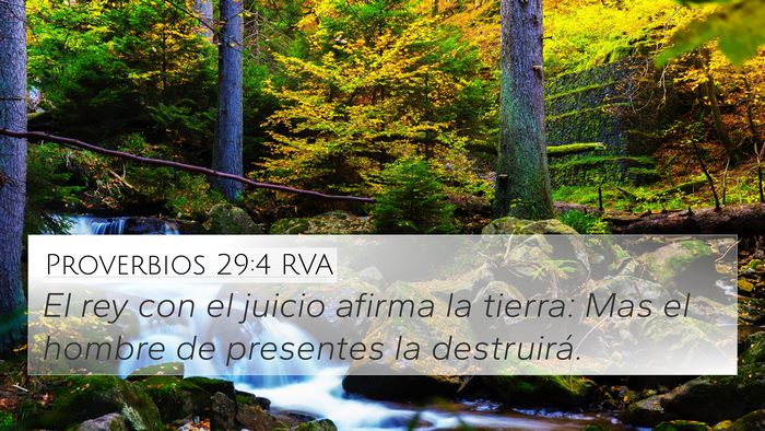 Proverbios 29:4 RVA Bible Verse Image