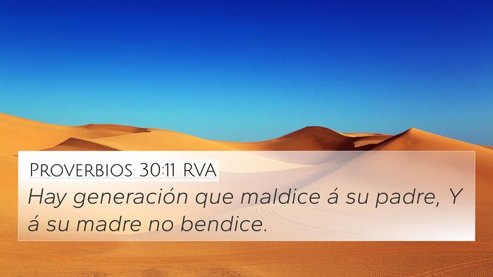 Proverbios 30:11 RVA Bible Verse Image