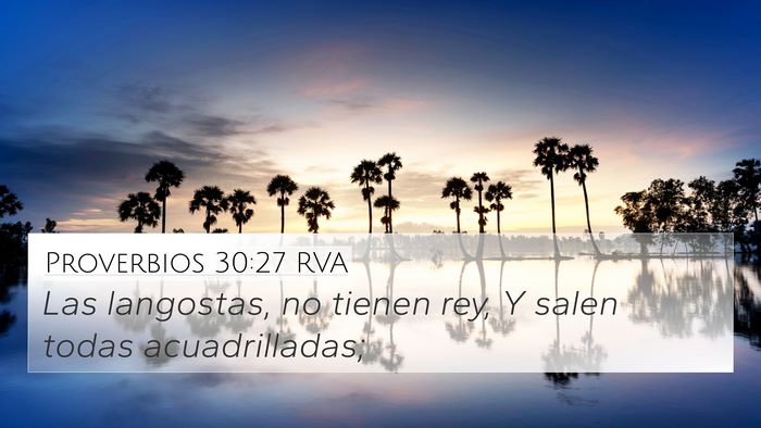 Proverbios 30:27 RVA Bible Verse Image