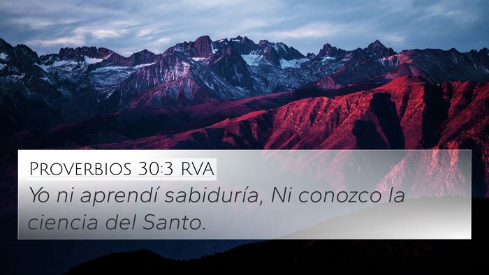Proverbios 30:3 RVA Bible Verse Image