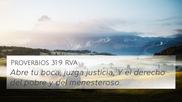 Proverbios 31:9 RVA Bible Verse Image