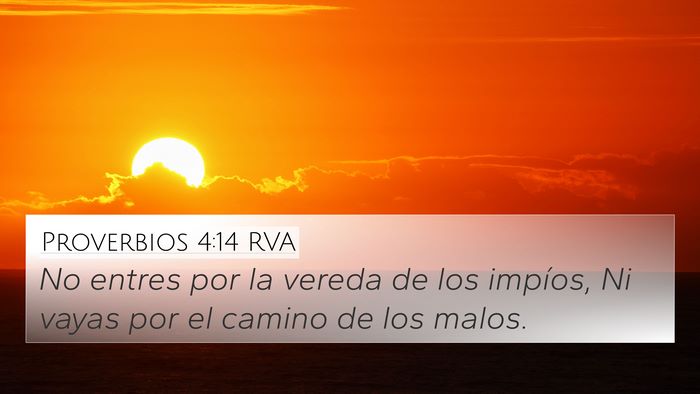 Proverbios 4:14 RVA Bible Verse Image