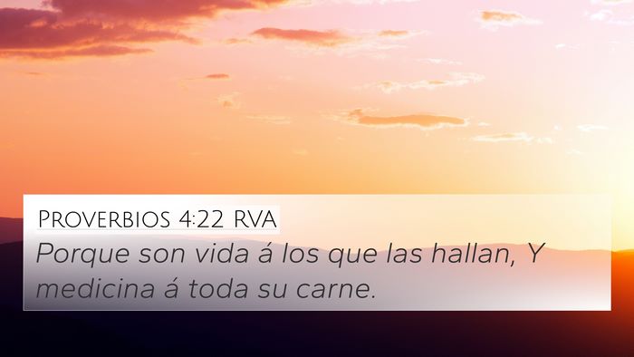 Proverbios 4:22 RVA Bible Verse Image