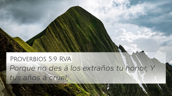 Proverbios 5:9 RVA Bible Verse Image