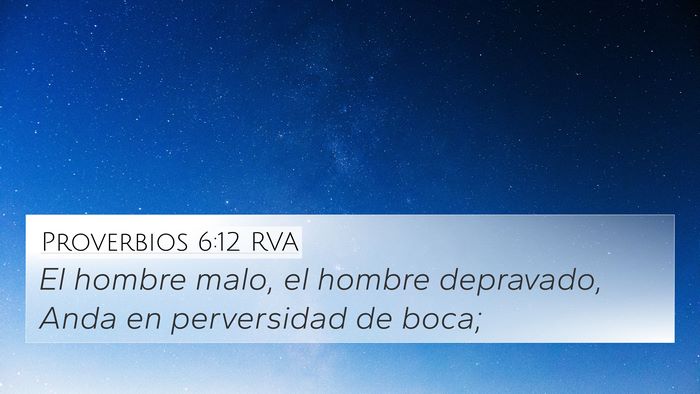 Proverbios 6:12 RVA Bible Verse Image