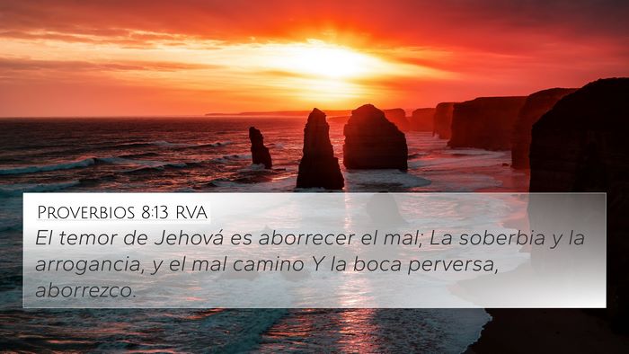 Proverbios 8:13 RVA Bible Verse Image
