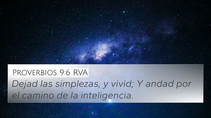 Proverbios 9:6 RVA Bible Verse Image