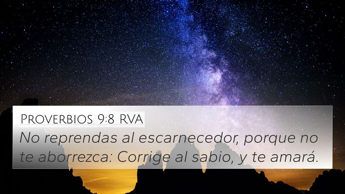 Proverbios 9:8 RVA Bible Verse Image