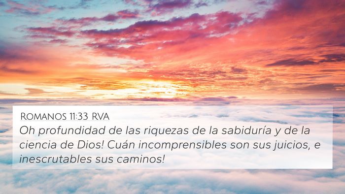 Romanos 11:33 RVA Bible Verse Image