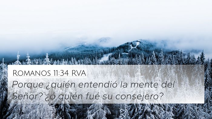 Romanos 11:34 RVA Bible Verse Image