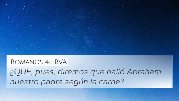 Romanos 4:1 RVA Bible Verse Image