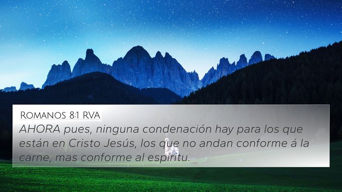 Romanos 8:1 RVA Bible Verse Image