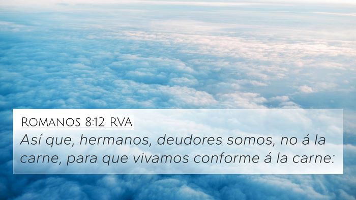 Romanos 8:12 RVA Bible Verse Image