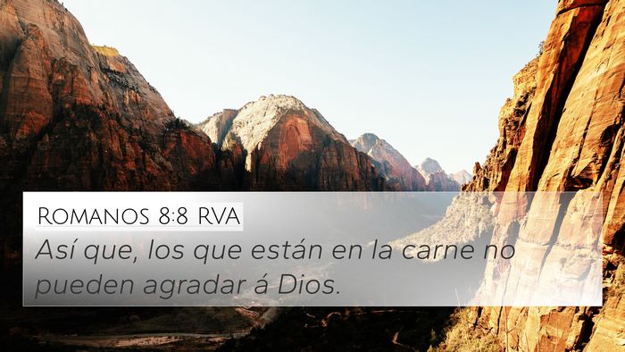 Romanos 8:8 RVA Bible Verse Image