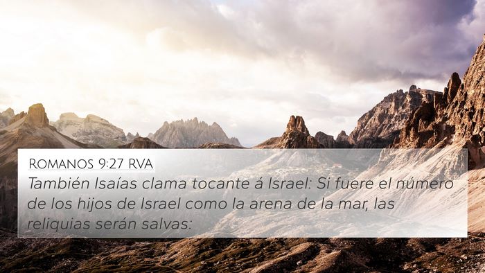 Romanos 9:27 RVA Bible Verse Image