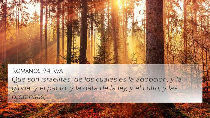 Romanos 9:4 RVA Bible Verse Image