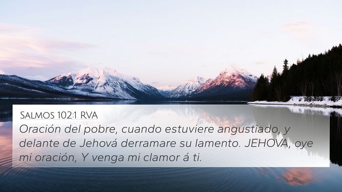 Salmos 102:1 RVA 4K Wallpaper - Oración del pobre, cuando estuviere angustiado, - 4K Wallpaper Bible Verse
