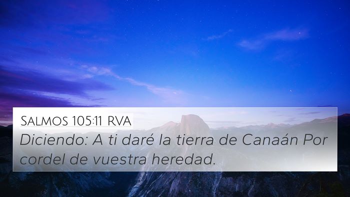 Salmos 105:11 RVA Bible Verse Image