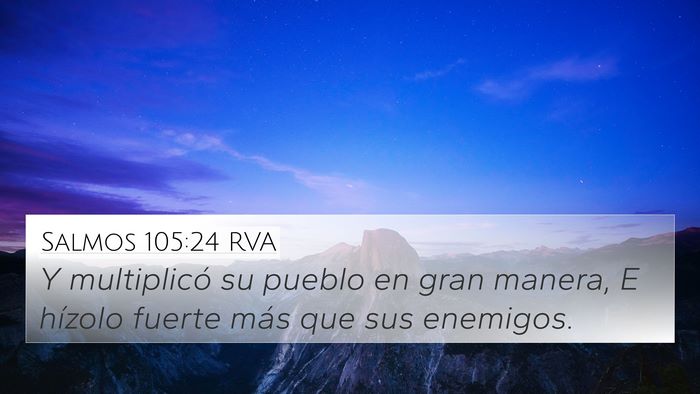 Salmos 105:24 RVA Bible Verse Image