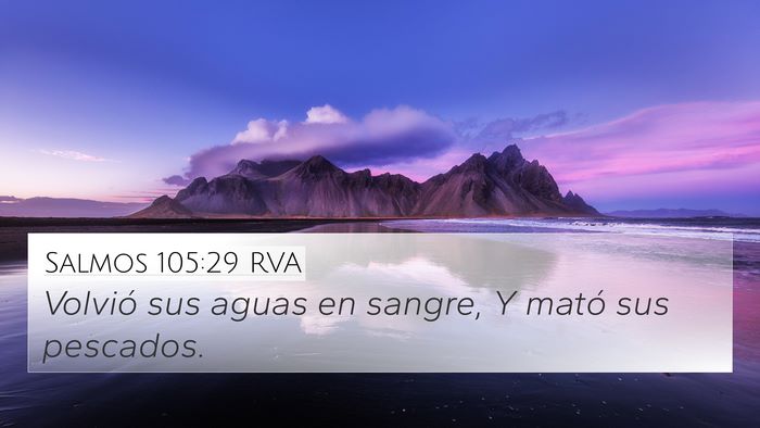 Salmos 105:29 RVA Bible Verse Image