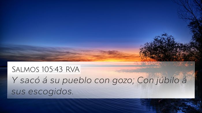 Salmos 105:43 RVA Bible Verse Image