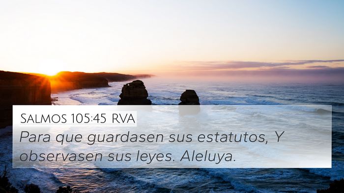 Salmos 105:45 RVA Bible Verse Image