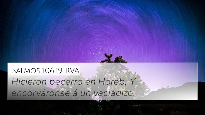 Salmos 106:19 RVA Bible Verse Image
