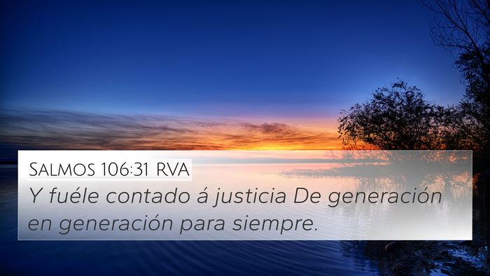 Salmos 106:31 RVA Bible Verse Image