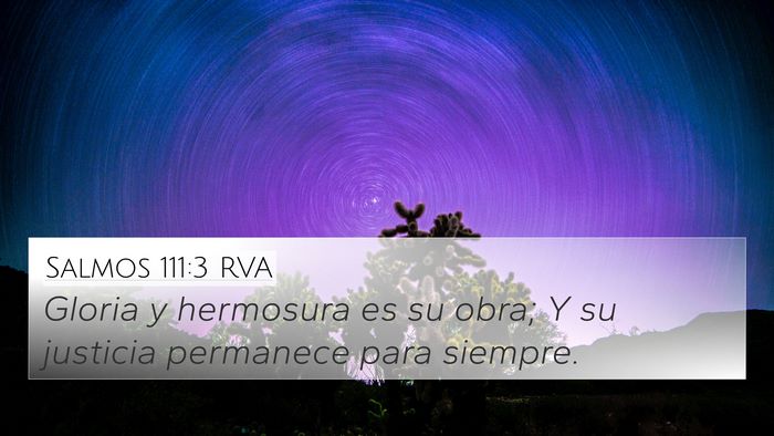 Salmos 111:3 RVA Bible Verse Image