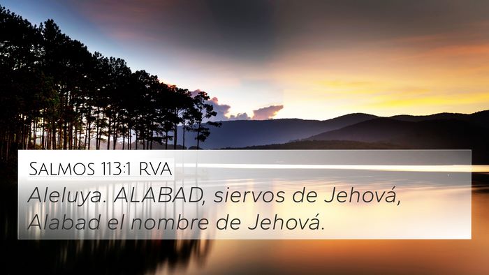 Salmos 113:1 RVA Bible Verse Image