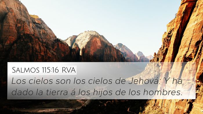 Salmos 115:16 RVA Bible Verse Image