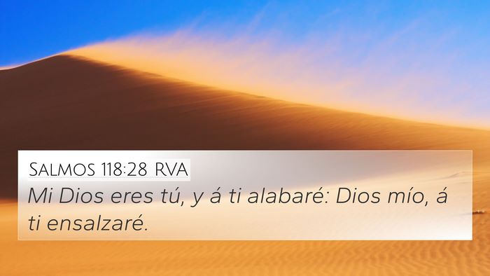 Salmos 118:28 RVA Bible Verse Image