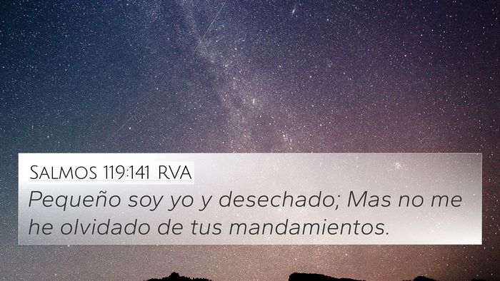 Salmos 119:141 RVA Bible Verse Image