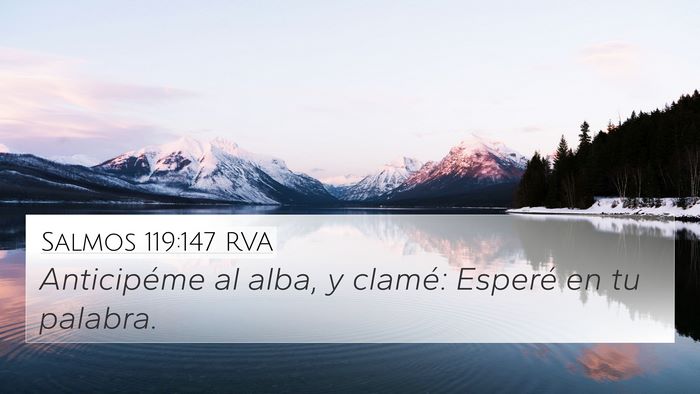 Salmos 119:147 RVA Bible Verse Image