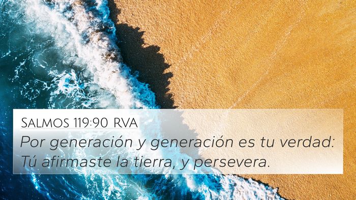 Salmos 119:90 RVA Bible Verse Image